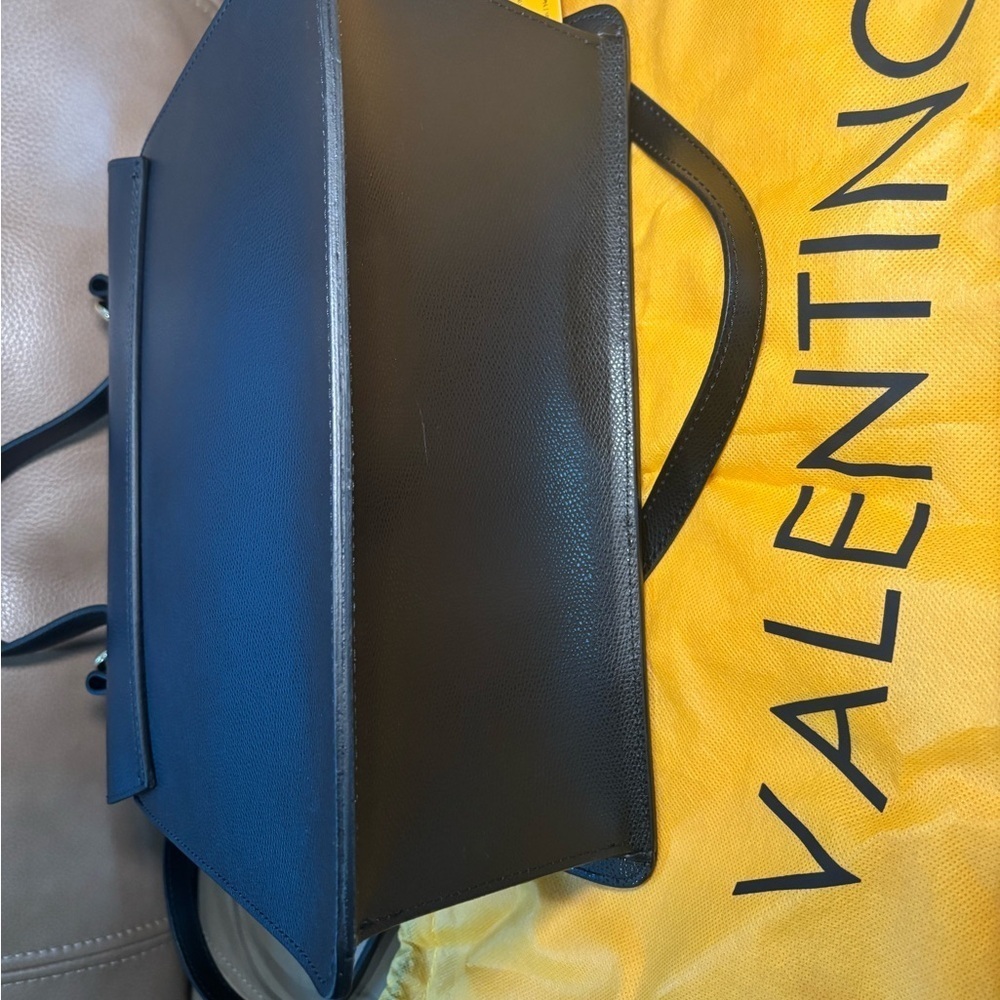 NWT Valentino Black Shoulder Bag crossbody with Gold Accents - Picture 7 of 9